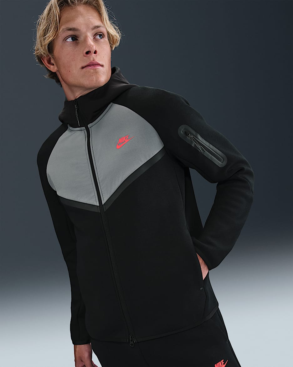 Grey Fleece Windrunner Casaco Nike Tech Fleece Nike Tech Men's